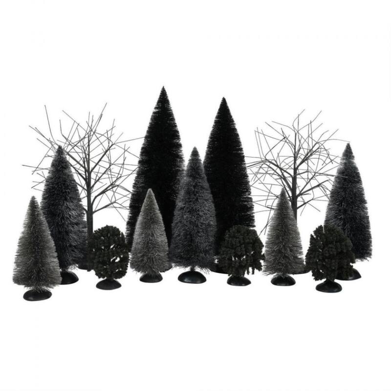 Department 56 Village Halloween Dark Forest Landscape - Set of 13 - 6014707