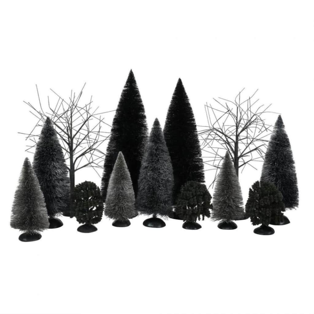 Department 56 Village Halloween Dark Forest Landscape - Set of 13 - 6014707