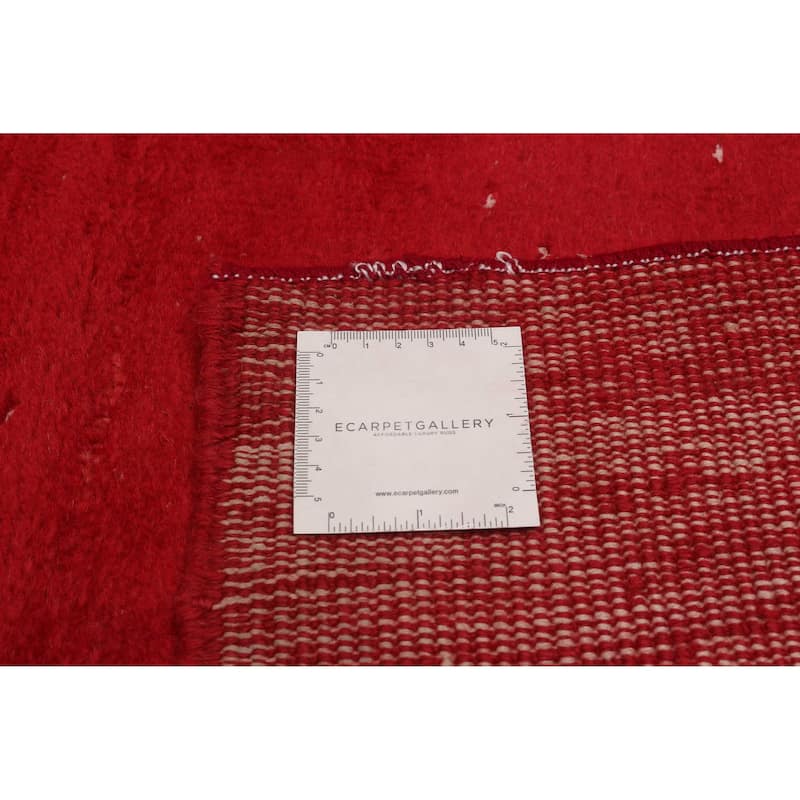 ECARPETGALLERY Hand-knotted Color Transition Red Wool Rug - 5'5 x 8'10