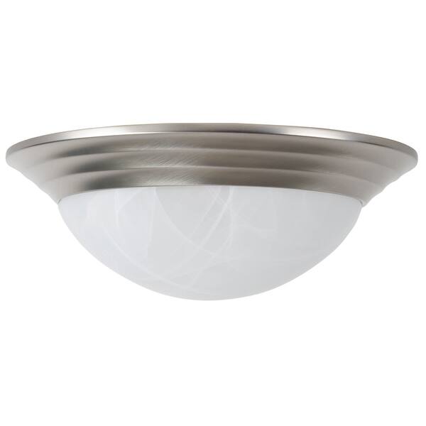 Sunset Lighting Two Light Flush Mount Ceiling Light Dimmable