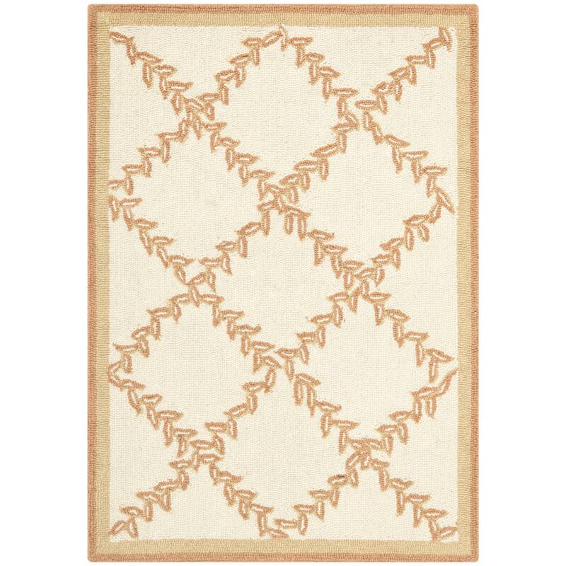 SAFAVIEH Handmade Chelsea Kimber Trellis French Country Wool Rug
