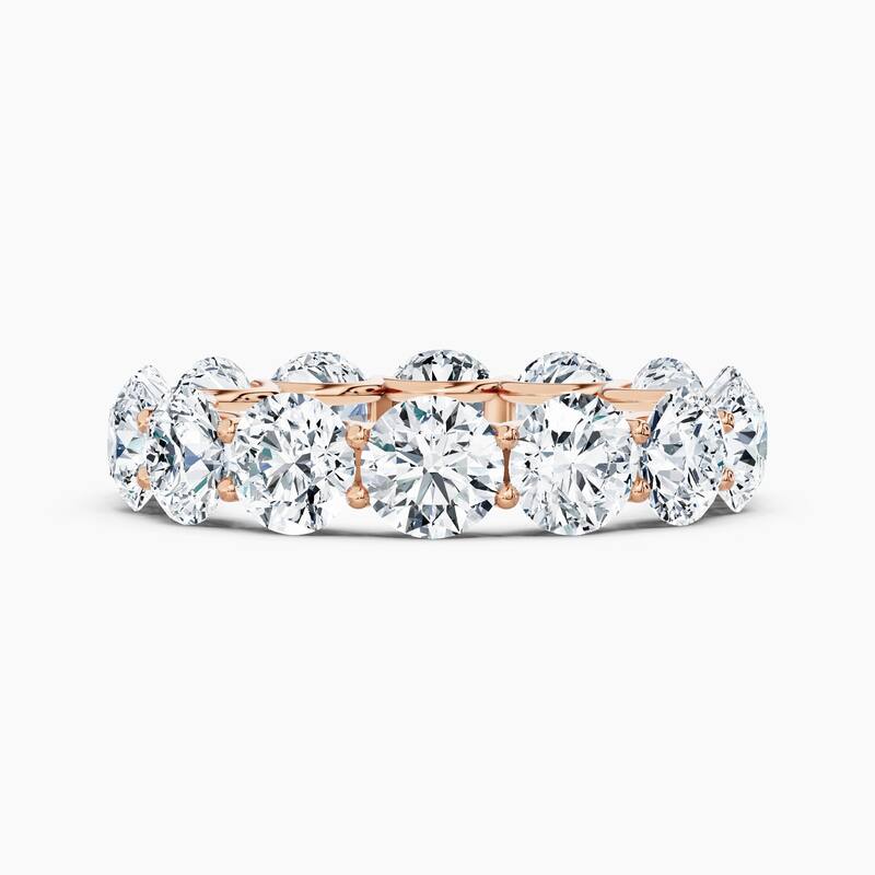 Auriya 14k Gold Round Lab Grown Diamond Eternity Band 2.10 - 9.75 ct. tw. (F-G, VS) - 7.00 ct. wt. - 6 - Rose