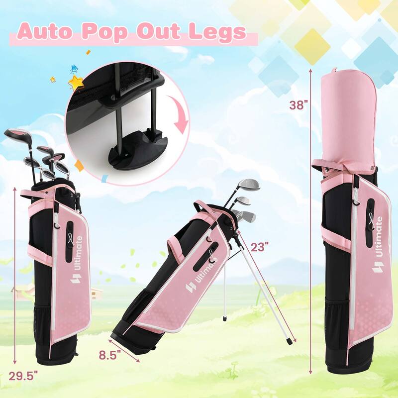 Ultimate Junior Complete Golf Club Set for Kids Age 11-13 Years Old - See Details