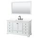 Option White, Black Trim, White Quartz Top