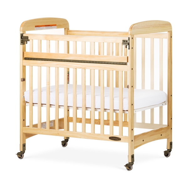 Child Craft Avery SafeAccess Compact Clearview Crib with 2