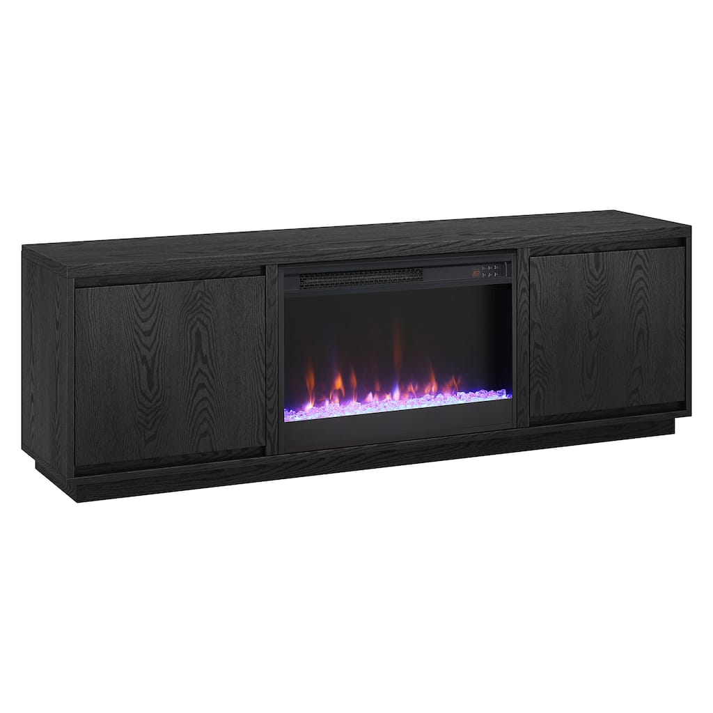 Presque Rectangular TV Stand with 26" Crystal Fireplace for TV's up to 75" - 68" Wide
