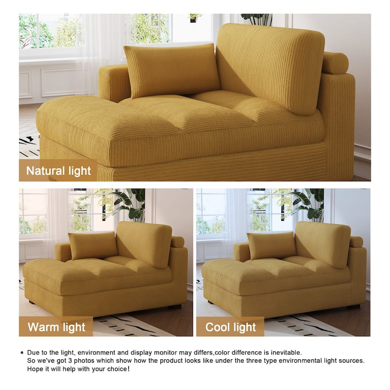 Left and Right Sectional Sofa Set Chaise Lounge Sofa Chair