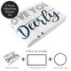 preview thumbnail 2 of 4, Woodland Deer Collection Boy Baby Monthly Milestone Blanket - Navy Blue and White Stag Forest Animal Love You Deerly