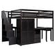 preview thumbnail 35 of 55, Full Loft Bed with Stairs, Built-in Desk & 5-in-1 Storage