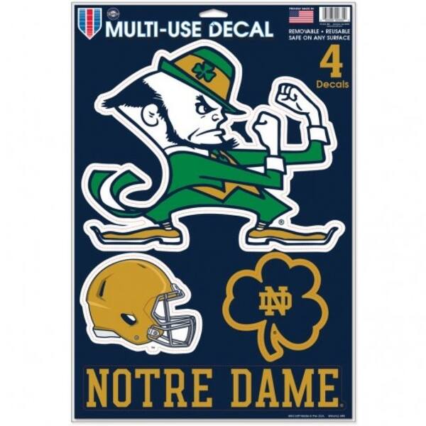 Shop Notre Dame Fighting Irish Decal 11x17 Multi Use Overstock 30930695