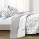 preview thumbnail 2 of 10, Lush Decor Copper Grove Patos Reversible 3-piece Quilt Set