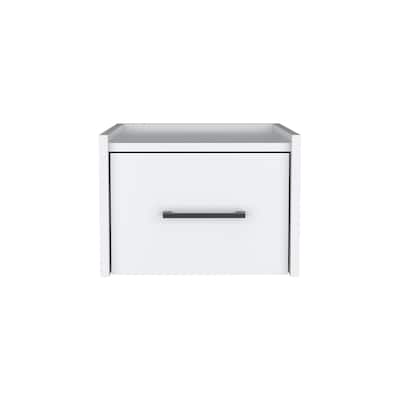 Floating Nightstand Calion, Bedroom, White,High quality and durable