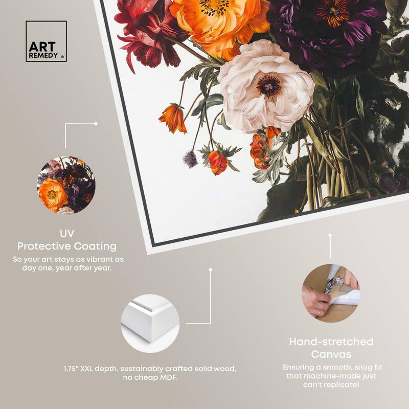 Regal Rose Riot I Canvas by Art Remedy