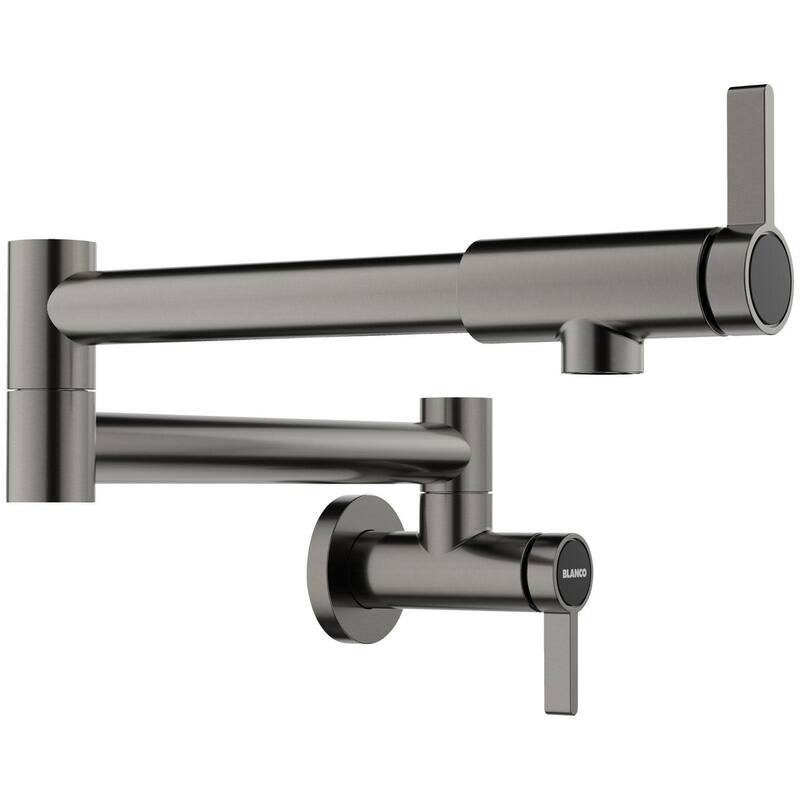 Blanco 527485 Culina II 1.5 GPM Wall Mounted Single Hole Pot Filler - Satin Dark Steel