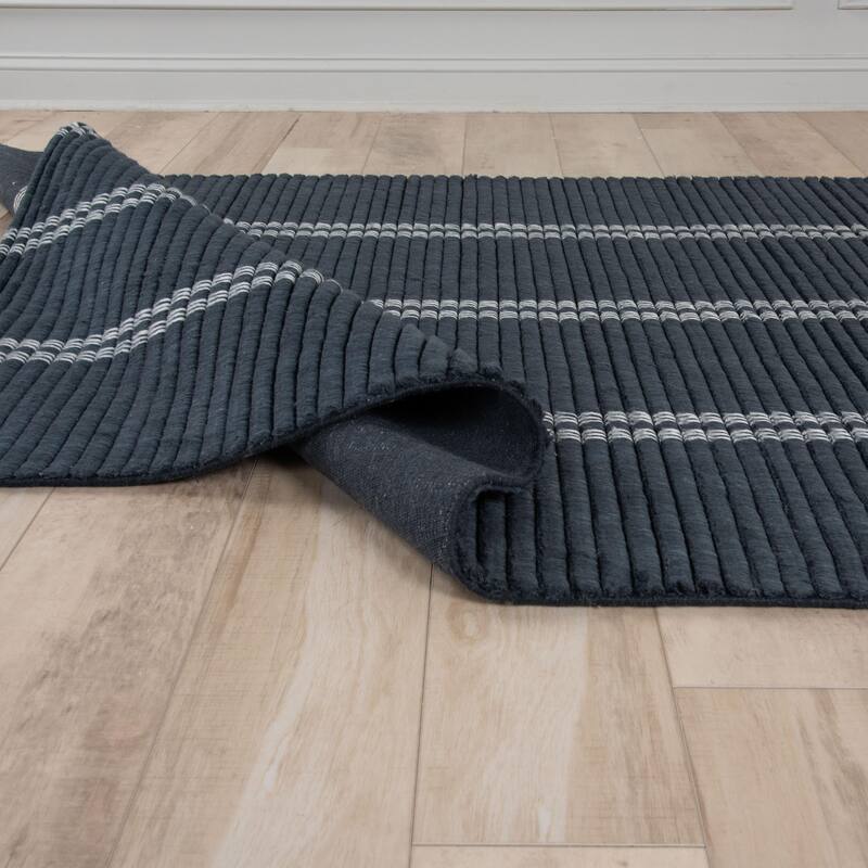 Alora Decor Klaus Stripe Wool Area Rug