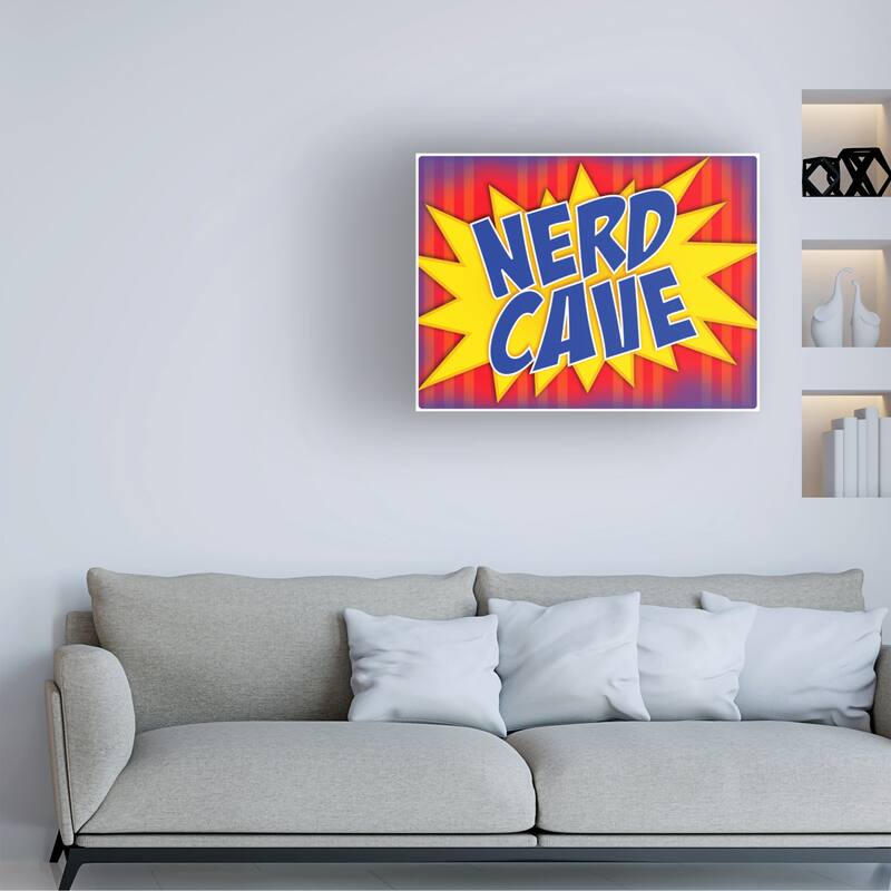 'Nerd Cave Comic' Canvas Art Bed Bath & Beyond 39504789