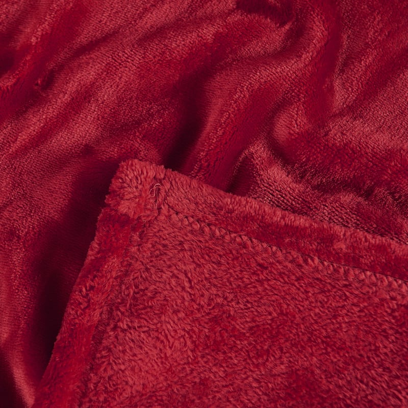 Christmas Solid Flannel Fleece Throw Blanket