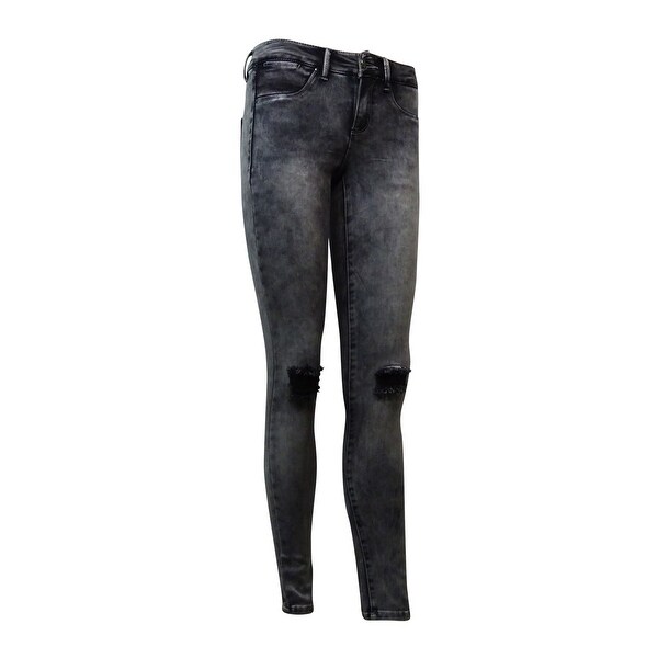 grey ripped jeggings