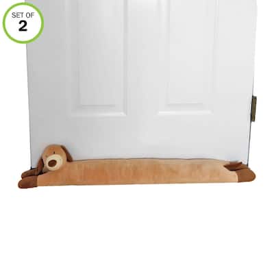 Evelots Dog Draft Stopper-Door/Window-38 Inch-Keep Heat In-No Noise/Insect-Set/2 - Set of 2
