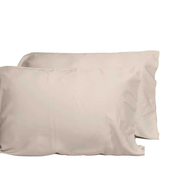 DTY Bedding Luxuriously Soft OEKO-TEX Certified Viscose from Bamboo 2 Piece Pillowcase Set(set is only Pillowcases) - King - Linen