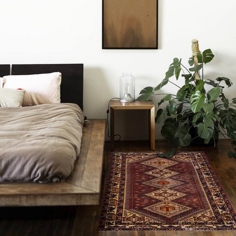 ECARPETGALLERY Hand-knotted Konya Anatolian Red Wool Rug - 5'1 x 9'9