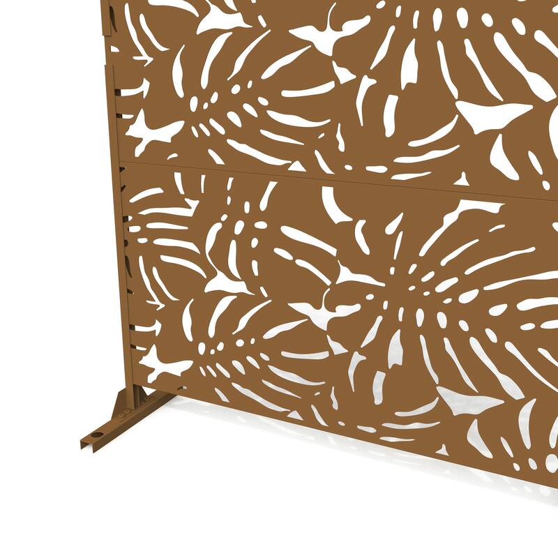 Outdoor Free Standing Metal Privacy Screen