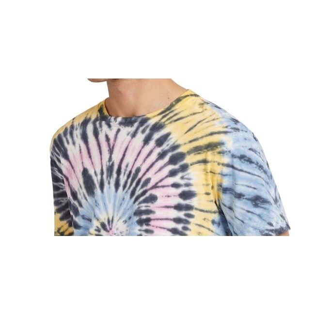 てぃあ Guess Men's Lemon Mist Tie Dye T-Shirt Blue Size Xx-Large - Bed