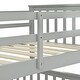 preview thumbnail 13 of 12, Wooden Twin Over Full Bunk Bed with Ladder and Safety Rails, Convertible Design with Underbed