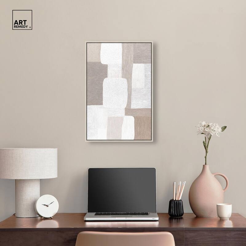 Stucco Squares II Canvas by Art Remedy