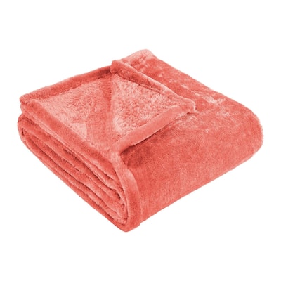 Superior Classic Solid Fleece Blanket Plush Medium Weight