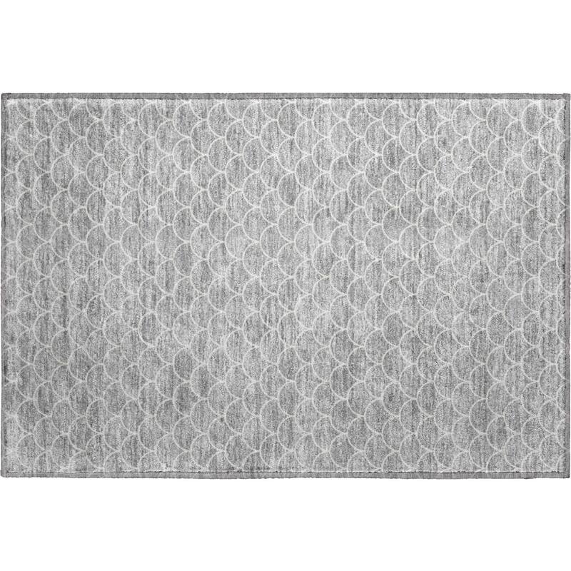 Premium Washable Super Soft Geo Scallops Mayfield Rug
