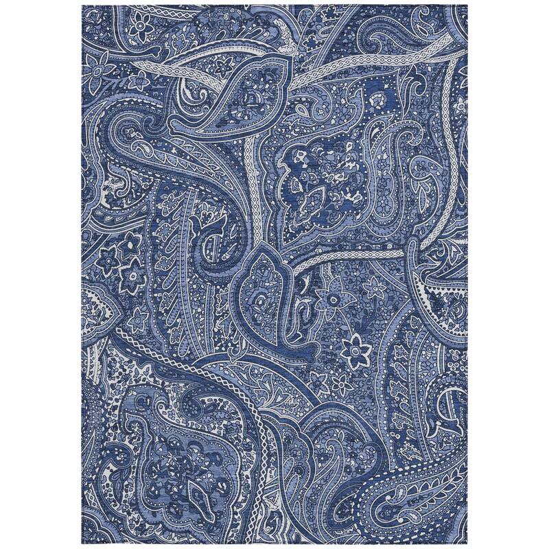 HomeRoots Paisley Traditional Rectangle Outdoor Rug