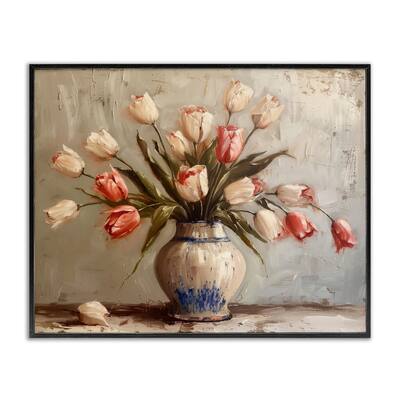 Stupell Quiet Spring Tulips Framed Giclee Art Design By Arlington Prints