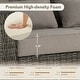 preview thumbnail 47 of 105, Murphy Outdoor Wicker Patio Outdoor Sofa Swivel Chair Coffee Table