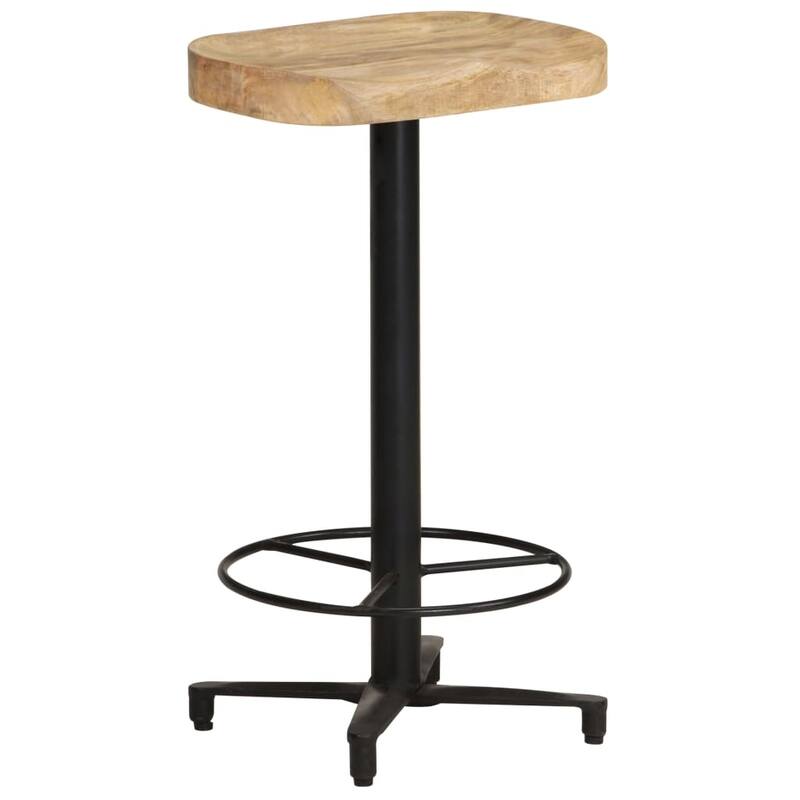 vidaXL Bar Stools 2 pcs 26" Solid Mango Wood