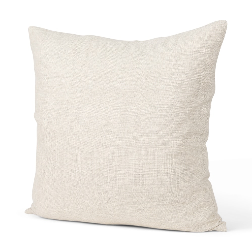 Jacklyn Brown Linen Square Decorative Pillow Cover