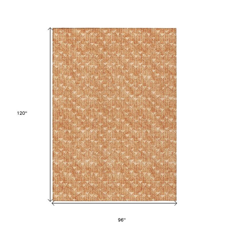 Almora Sleek Geometric Weather Resistant Classic Meets Modern Outdoor Rug