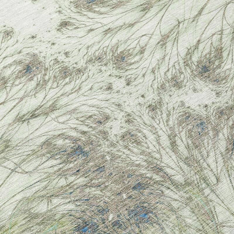 Machine Washable Indoor/ Outdoor Modern Cheraw Chantille Rug