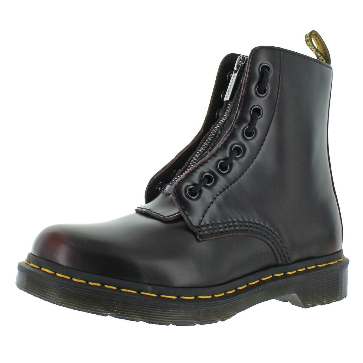black 1460 pascal zip boots