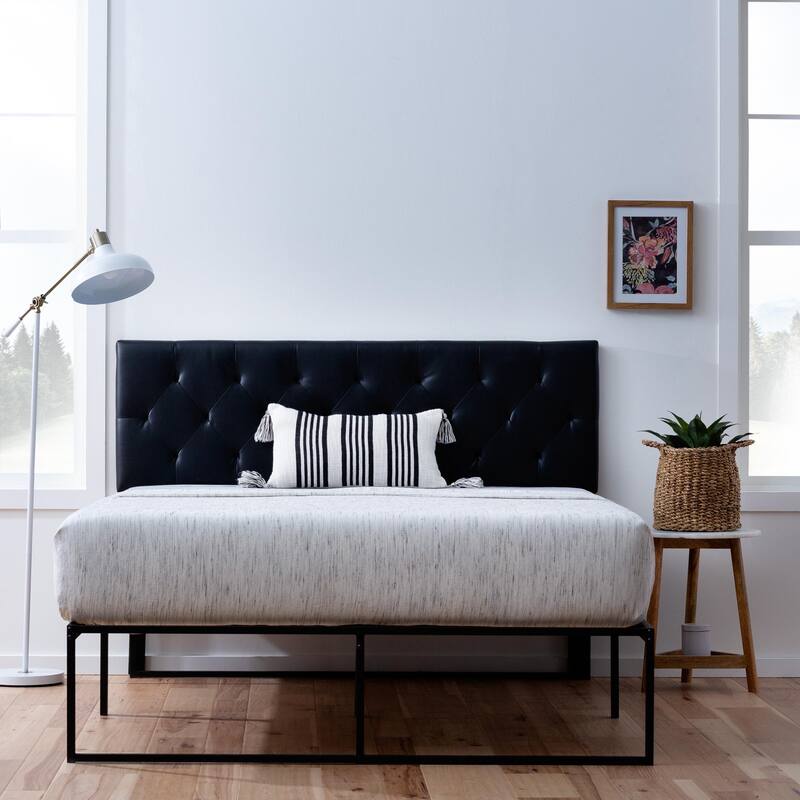 Brookside Adjustable Faux Leather and Metal Contemporary Bed