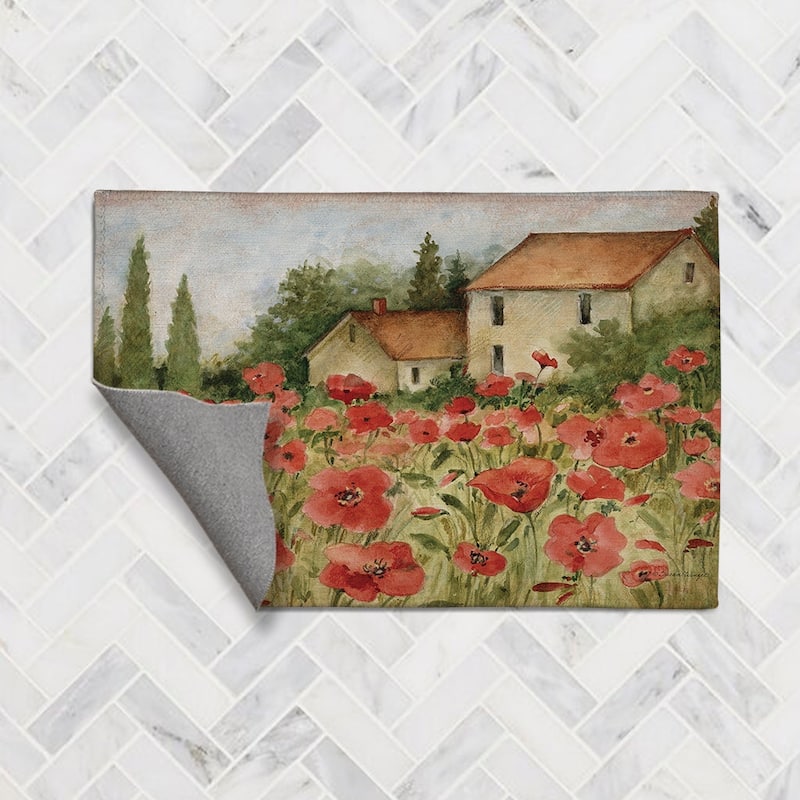 Laural Home Tuscan Landscape Chenille Accent Rug