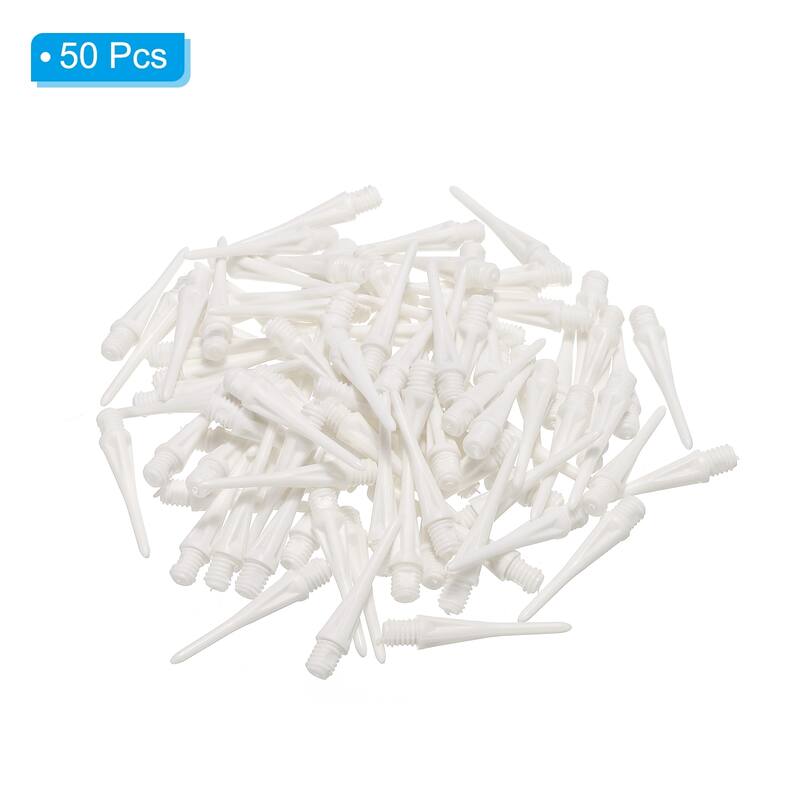 Plastic Dart Tips, 100 Pack 2BA Thread Soft Dart Tips Plastic Tip