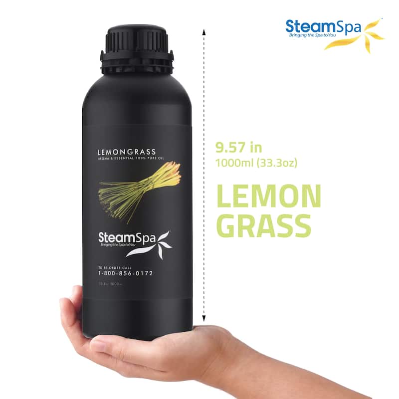 SteamSpa G-OILLEM1K Lemongrass Aromatherapy Oil for Steam Shower
