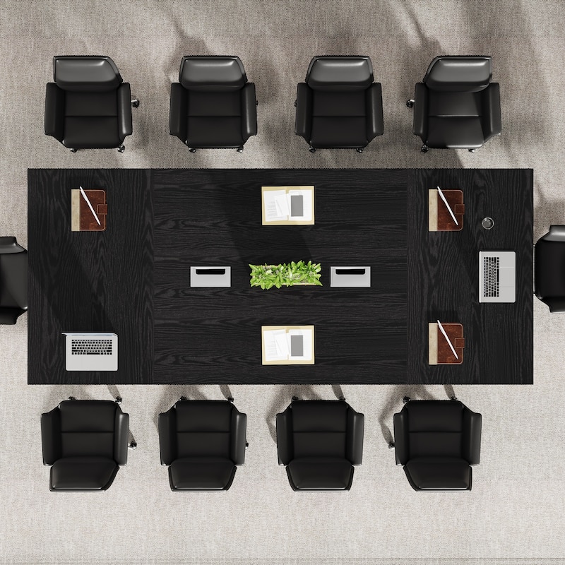 8ft Conference Table, Modern Office Meeting Room Table