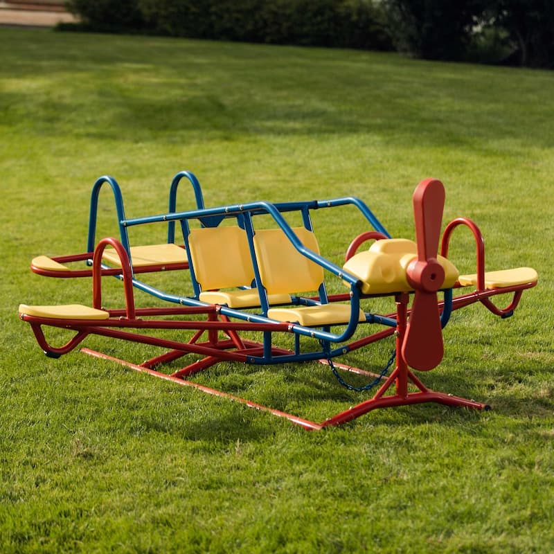 Lifetime Ace Flyer Multi-color Airplane Outdoor Teeter-totter