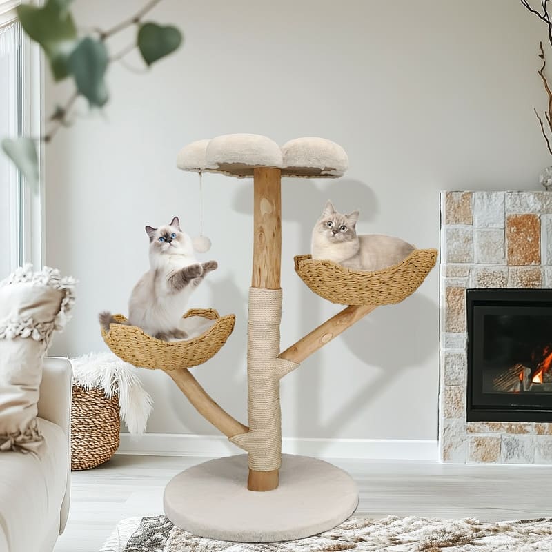 Cat Tree Tower Condo Furniture Scratch Post for Kittens Pet House Play