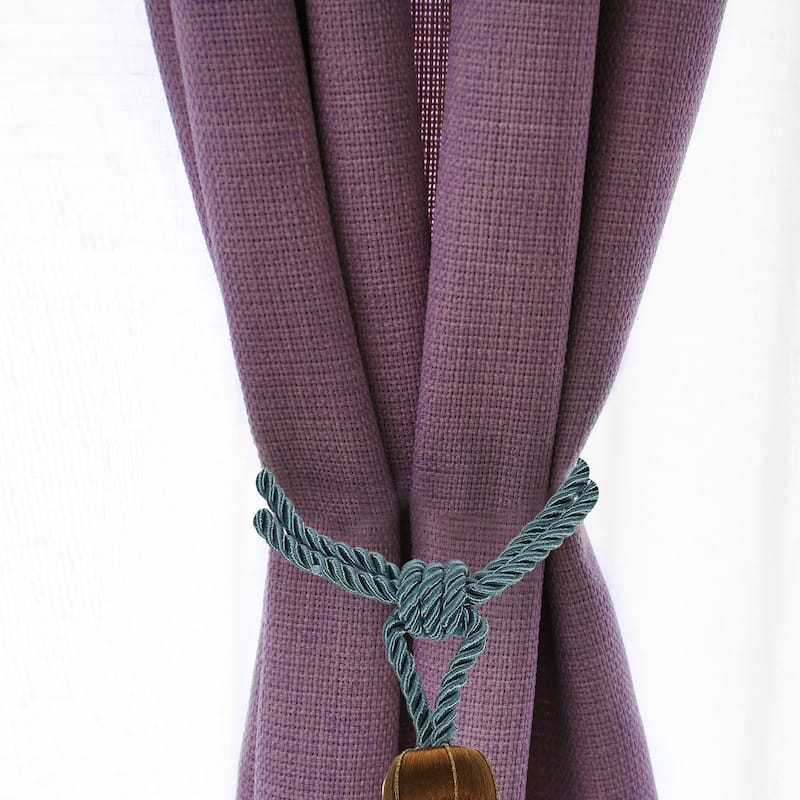 4 Pack Elegant Handmade Curtain Tiebacks Home Office Decorative - 16"