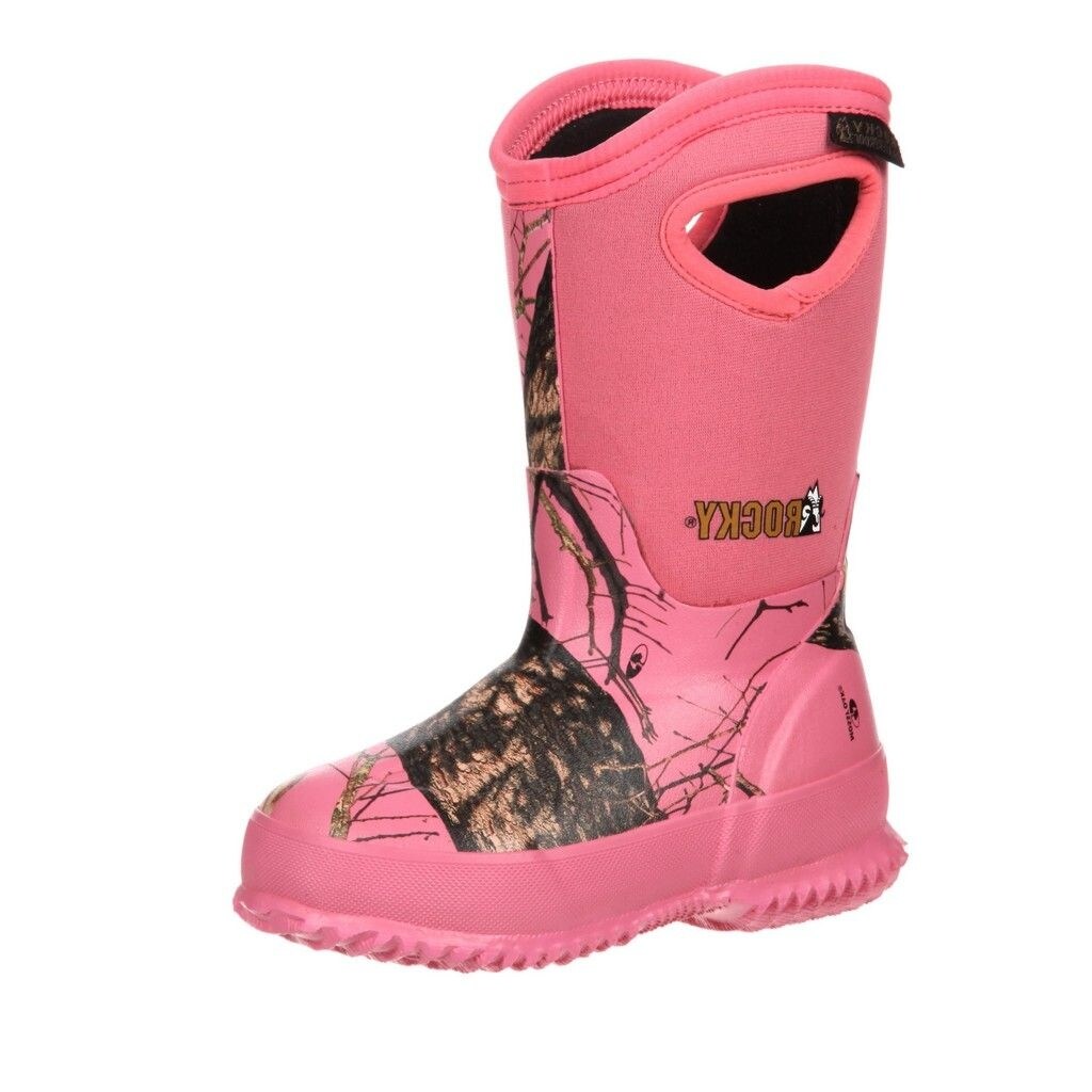 mossy oak pink camo boots