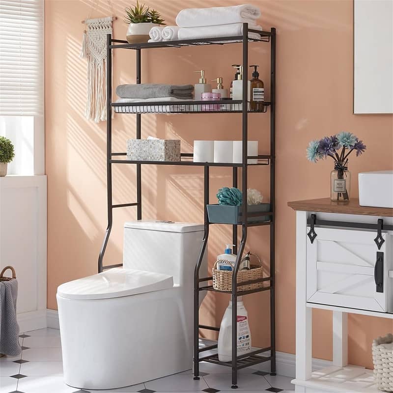 Over The Toilet Storage - 12.2"D x 32.8"W x 61.1"H