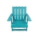 preview thumbnail 132 of 172, Shoreline Fully Assembled All-Weather HDPE Outdoor Folding Modern Adirondack Chair